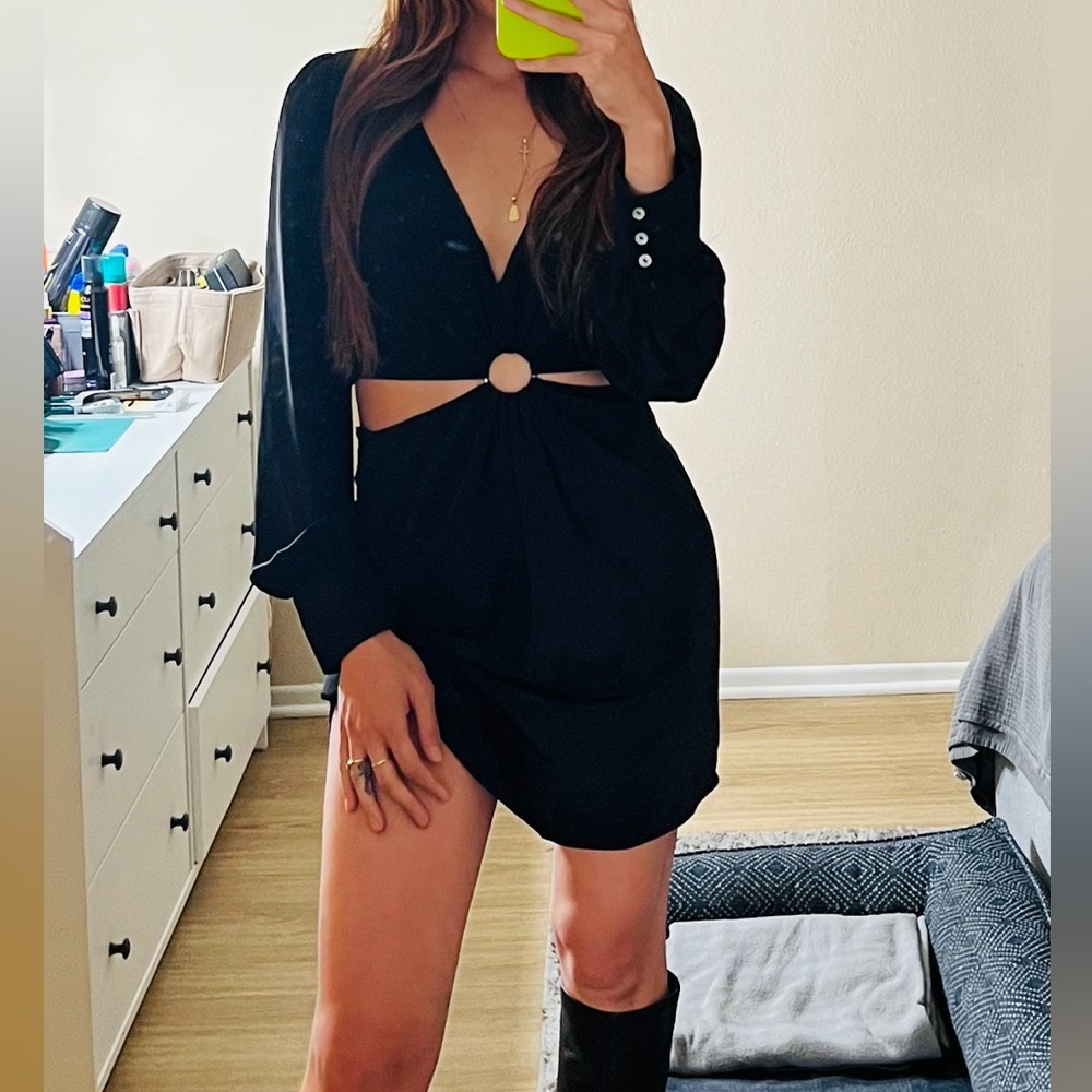 Cut out mini dress
